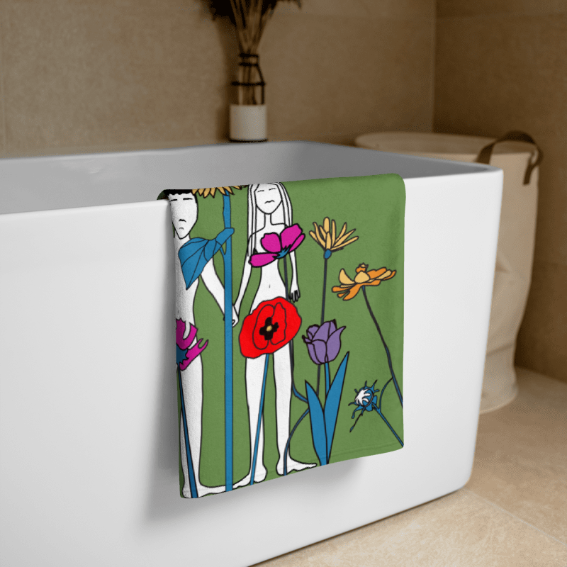 Garden of Eden Towel Folded